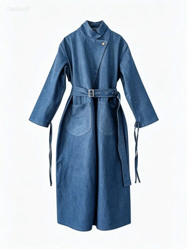 The Roka Roko blue denim Zara trench coat